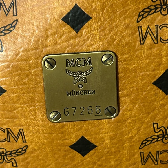 MCM Visetos Cognac Handbag - Picture 2 of 14